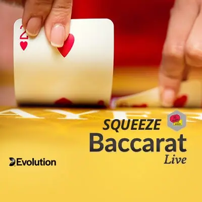 Baccarat Squeeze — Live baccarat von Evolution — spielen bei Trixino