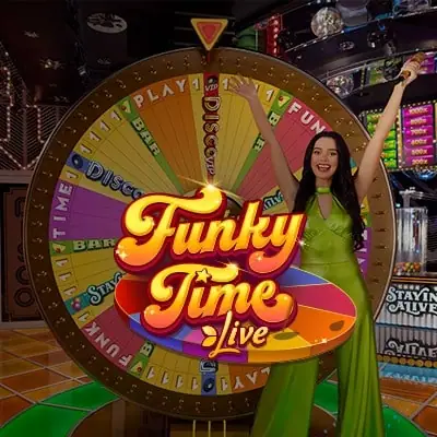 Funky Time — Live game show von Evolution — spielen bei Trixino