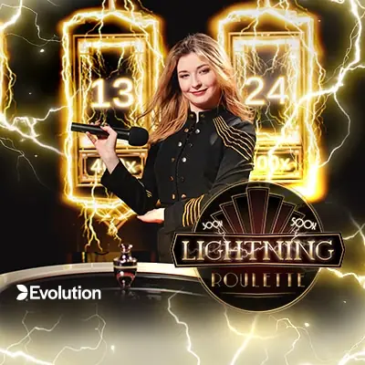 Lightning Roulette — Live roulette von Evolution — spielen bei Trixino